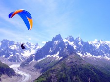Vol en Parapente Biplace, Vol face au Mont Blanc. Vivez des moments inoubliables en parapente..
