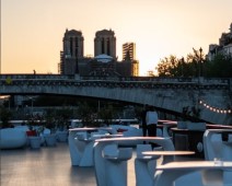 Couché de soleil depuis la Seine 