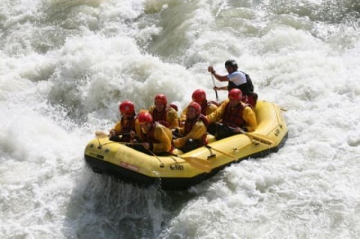 Rafting à Trentino, Italie