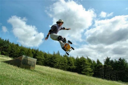 Mountain board à Flims, Suisse