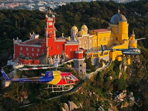 Vol en hélicoptère à Lisbonne, Route de la Sintra jusqu'à 3 personnes