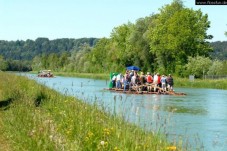 Rafting sur la Loisach et l'Isar dans la région de Munich (Allemagne)