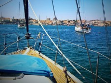 Nuit de voile en bateau sur le Tage avec sonorisation et visite p / 2