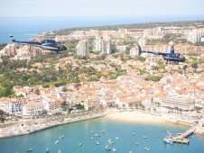 Vol en hélicoptère au-dessus de la baie de Cascais