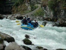 Rafting sur le Rhône, Suisse