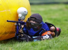 Paint-ball à Chur en Suisse.