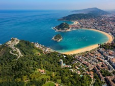 San Sebastian, hop, hop, bus, ville, tour, tour