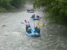 Rafting sur le Rhône, Suisse