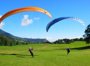 Saut en parapente